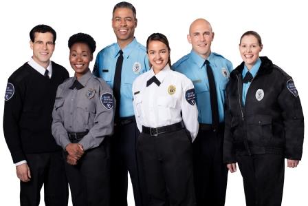 diverse security guards