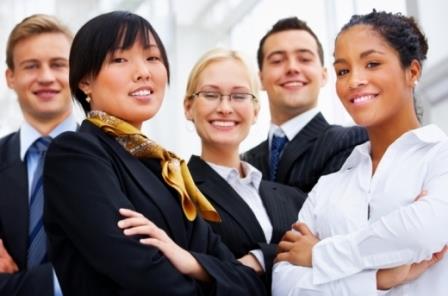 Smiling Group of Business Professionals