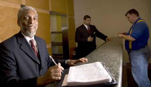 Security Officer at Front Desk 