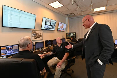 People looking at computer screens